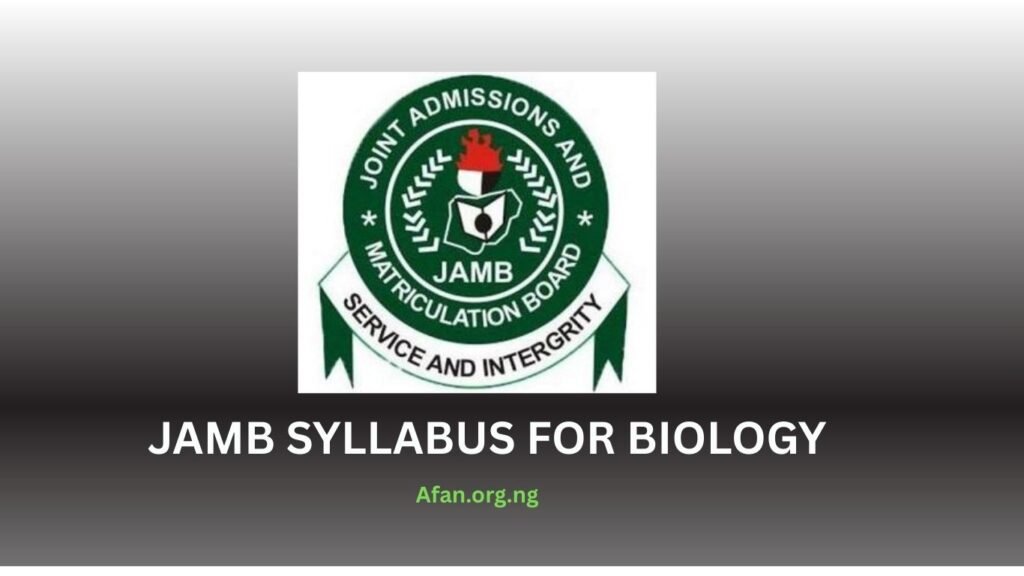 Is JAMB Syllabus for Biology out?