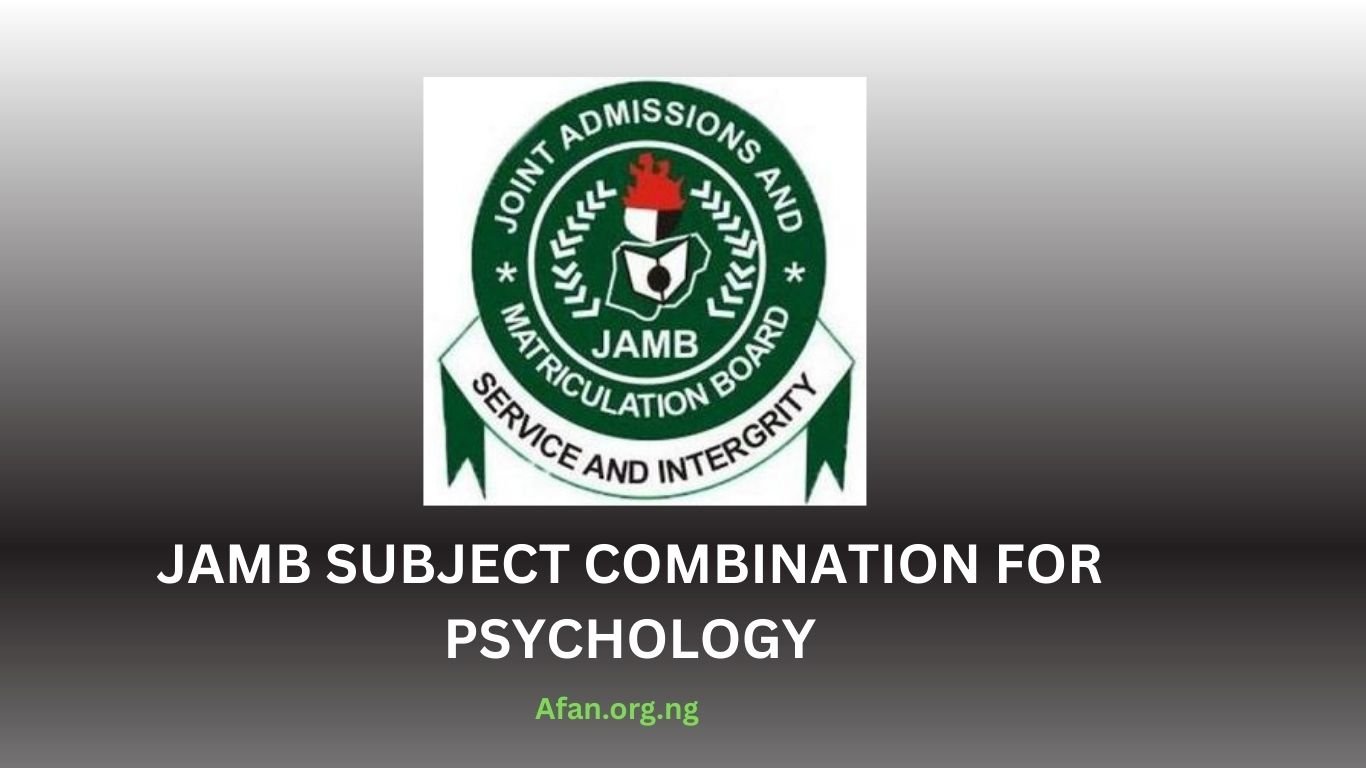 Correct JAMB Subject Combination for Psychology